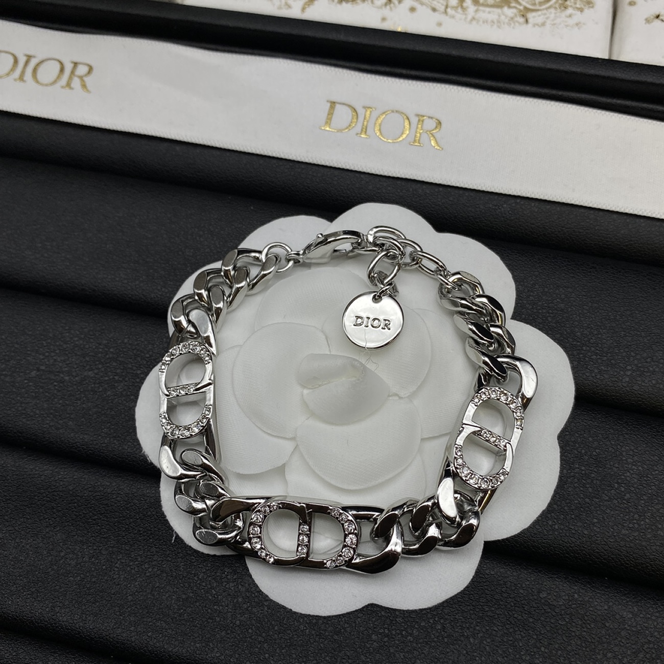 Dior Logo Text Chain Bracelet (5) - www.newkick.vip